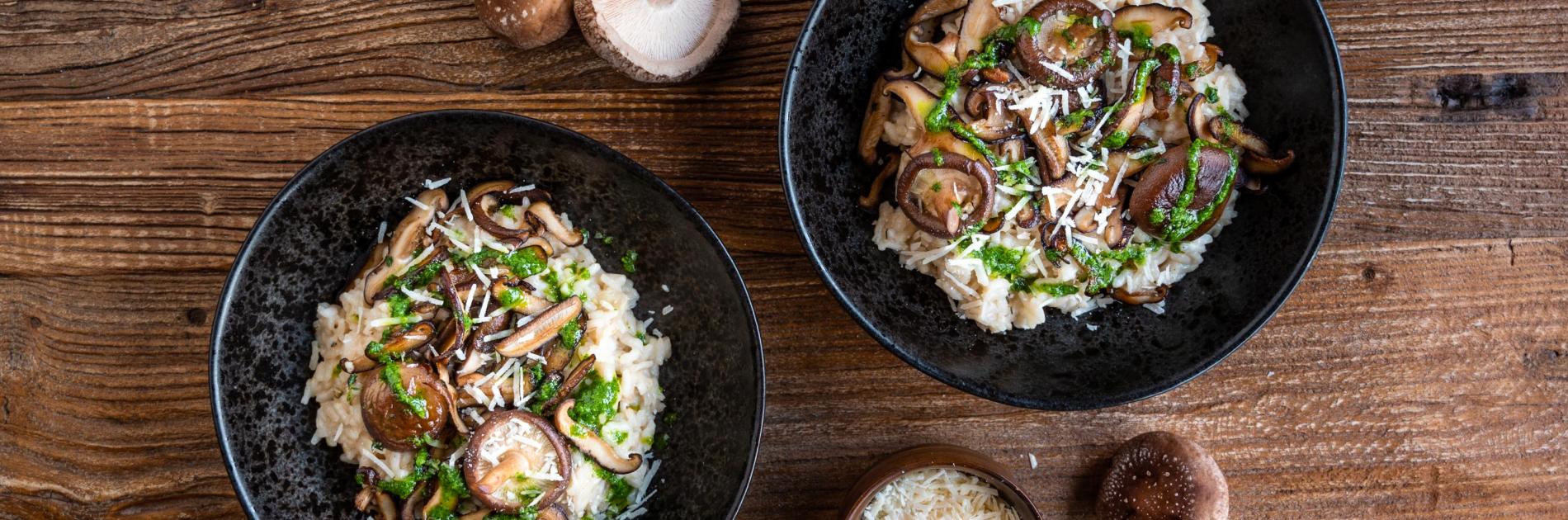 Risotto with shiitake