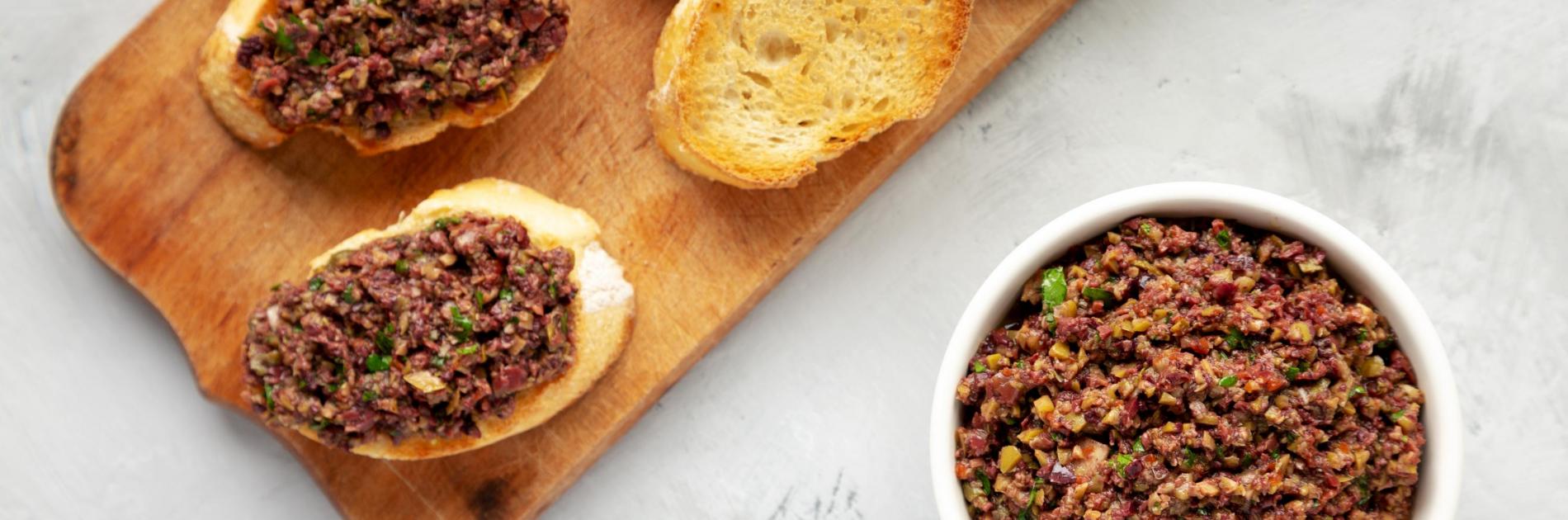 Porcini olive tapenade