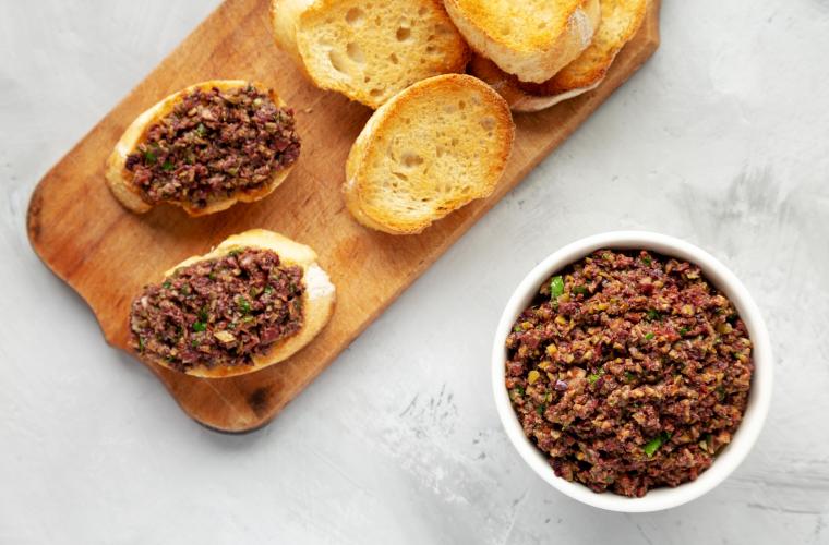 Porcini olive tapenade