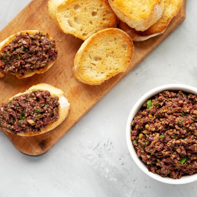 Porcini olive tapenade